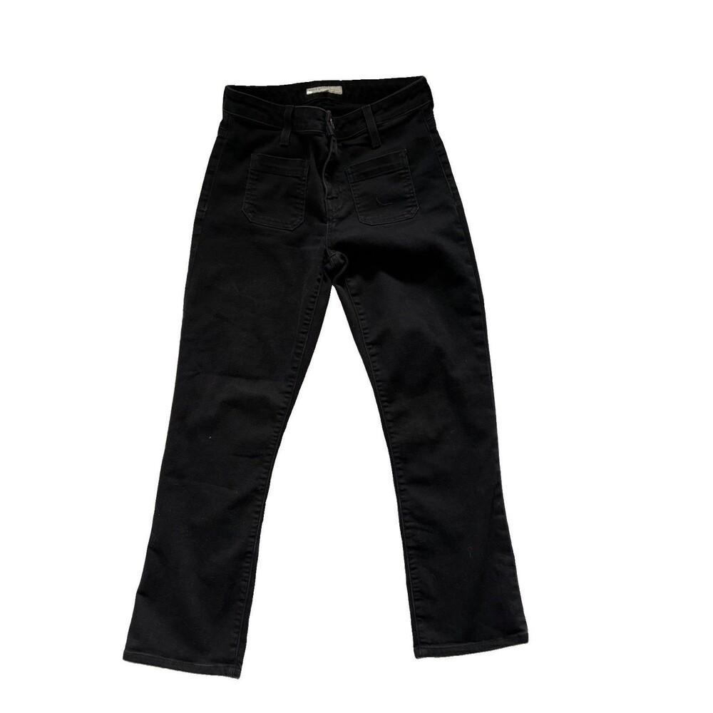 Joie Laney Women’s Black Stretch Denim Jeans Patch Pocket Bootcut  Mid Rise 27